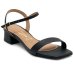 Sandália Vizzano Salto Bloco Baixo Casual Feminina - Preto