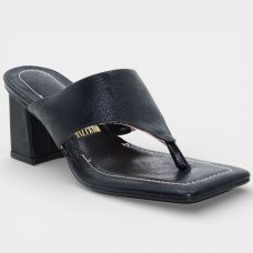 Tamanco Vizzano Básico Salto Bloco Feminino - Preto