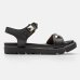 Rasteira Vizzano Tachas Tratorada Feminina - Preto