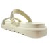 Rasteira Vizzano Flatform Strass Hotfix - Creme