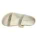 Rasteira Vizzano Flatform Strass Hotfix - Creme