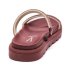 Rasteira Vizzano Flatform Strass Hotfix - Vinho