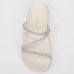 Rasteira Vizzano Flatform Tiras Strass Hotfix - Branco