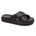 Rasteira Vizzano Flatform Tiras Cruzadas Strass - Preto