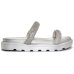 Rasteira Vizzano Flatform Strass Hotfix - Prata