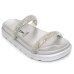 Rasteira Vizzano Flatform Strass Hotfix - Prata