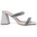 Sandália Vizzano Salto Bloco Strass Feminino - Off White