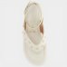Sandália Vizzano Plataforma Amarração Tira Strass Feminina - Off White