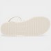 Sandália Vizzano Plataforma Amarração Tira Strass Feminina - Off White