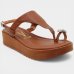 Sandália Vizzano Anabela Strass Feminina - Marrom