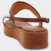 Sandália Vizzano Anabela Strass Feminina - Marrom