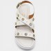 Papete Vizzano Anabela Apliques Feminina - Off White