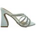 Tamanco Vizzano Tiras Strass Salto Alto Feminino - Branco