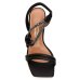 Sandália Vizzano Tiras Strass Salto Bloco - Preto