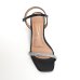 Sandália Vizzano Salto Bloco Strass Feminina - Preto