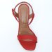 Sandália Vizzano Básica Salto Alto Feminina - Vermelho