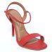 Sandália Vizzano Básica Salto Alto Feminina - Vermelho