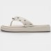 Chinelo Vizzano Flat Spikes Feminino - Off White