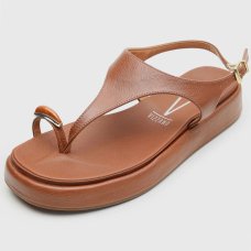 Papete Vizzano Flat Detalhe Feminino - Marrom Papete Vizzano Flat Detalhe Feminino - Marrom