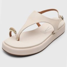 Papete Vizzano Flat Detalhe Feminino - Off White Papete Vizzano Flat Detalhe Feminino - Off White