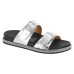 Chinelo Vizzano Flat Metalizado Fivelas - Preto e Prata