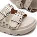 Rasteira Vizzano Floather Strass Feminina - Cinza Claro