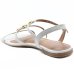 Rasteira Vizzano Tiras Pedraria Feminina - Off White