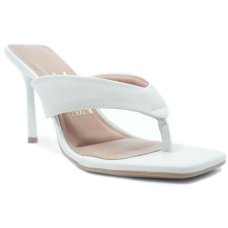 Tamanco Vizzano Básico Salto Alto Feminino - Off White