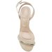 Sandália Vizzano Tira Strass Salto Médio Feminina - Bege