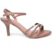 Sandália Vizzano Croco Detalhe Feminina - Caramelo