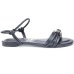 Rasteira Vizzano Detalhes Feminina - Preto