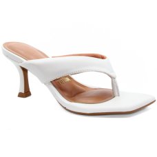 Tamanco Vizzano Salto Baixo Feminino - Branco