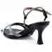 Sandália Vizzano Salto Baixo Tiras Strass Feminino - Preto