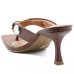 Tamanco Vizzano Salto Baixo Detalhes Feminino - Marrom