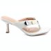 Tamanco Vizzano Salto Baixo Detalhes Feminino - Off White