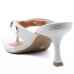 Tamanco Vizzano Salto Baixo Detalhes Feminino - Off White