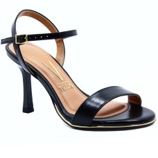 Sandália Vizzano Salto Fino Feminina - Preto Sandália Vizzano Salto Fino Feminina - Preto