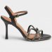 Sandália Vizzano Strass Salto Médio Feminina - Preto