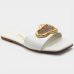 Rasteira Vizzano Detalhe Metálico Impact Feminina - Off White
