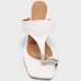 Tamanco Vizzano Salto Baixo Bloco Detalhe Feminina - Off White