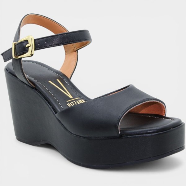 Sandália Anabela Vizzano Clássica Feminina - Preto