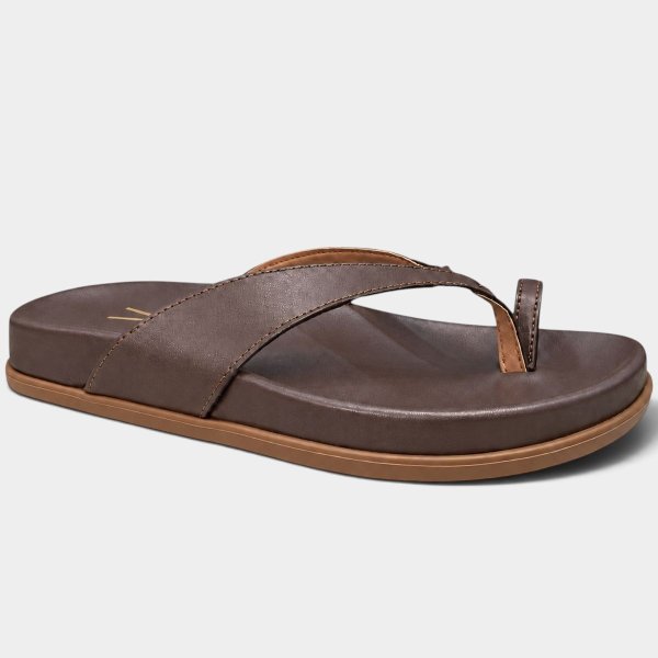 Papete Vizzano Ring Toe Feminina - Marrom