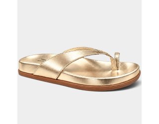 Papete Vizzano Metalizada Ring Toe Feminina - Dourado Papete Vizzano Metalizada Ring Toe Feminina - Dourado