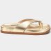 Papete Vizzano Metalizada Ring Toe Feminina - Dourado