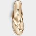 Papete Vizzano Metalizada Ring Toe Feminina - Dourado