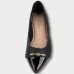 Sapatilha Modare Bico Fino Bicolor Feminina - Preto