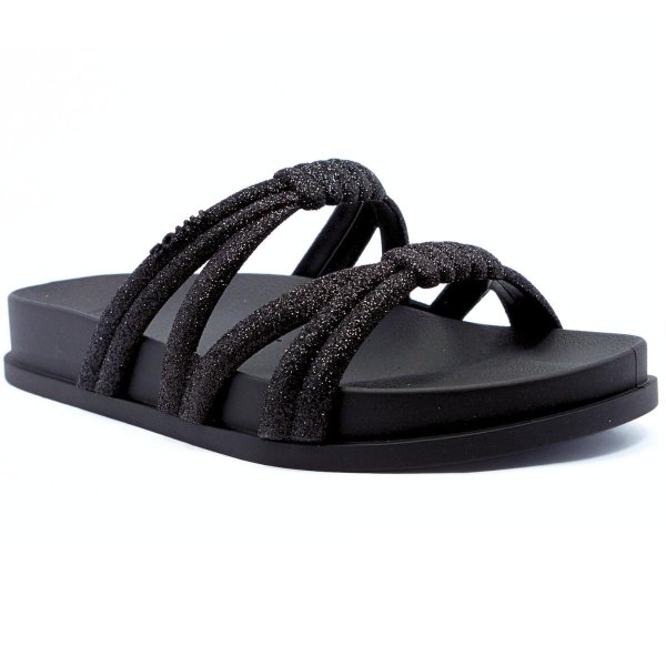 Papete Zaxy Pose Nó Glitter Feminino - Preto