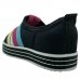 Slip On Infantil Molekinha Esportivo Elásticos Coloridos - Preto