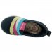 Slip On Infantil Molekinha Esportivo Elásticos Coloridos - Preto