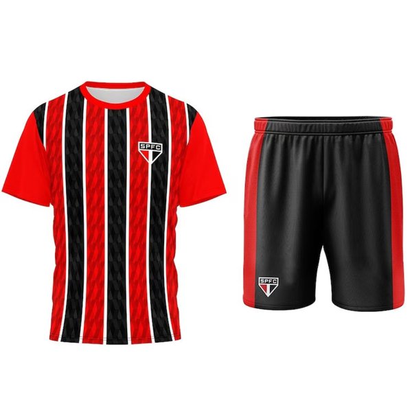 Kit Mini Craque Toy São Paulo Infantil - Vermelho e Preto